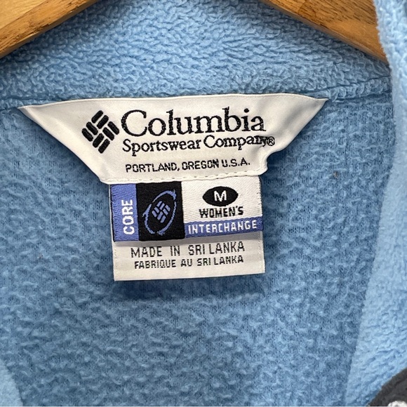 Vintage Columbia Sports Company Winter Jacket Baby Blue/ White Size M Interchang - Picture 13 of 17